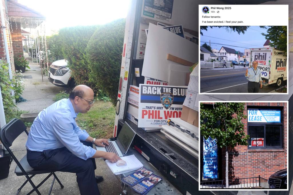 Road to City Haul: NYC council candidate Phil Wong moves campaign HQ to U-haul truck