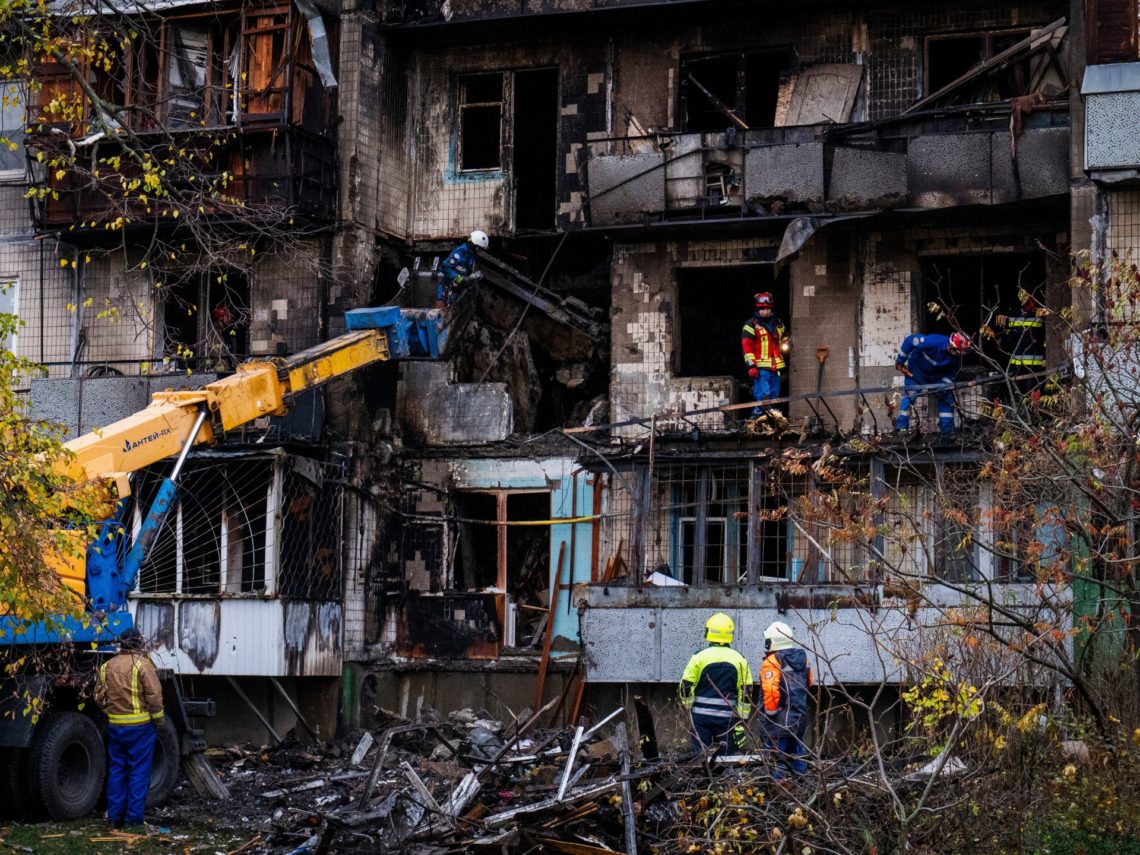 Russian overnight attack on Ukraine’s Kyiv kills at least 3, wounds dozens