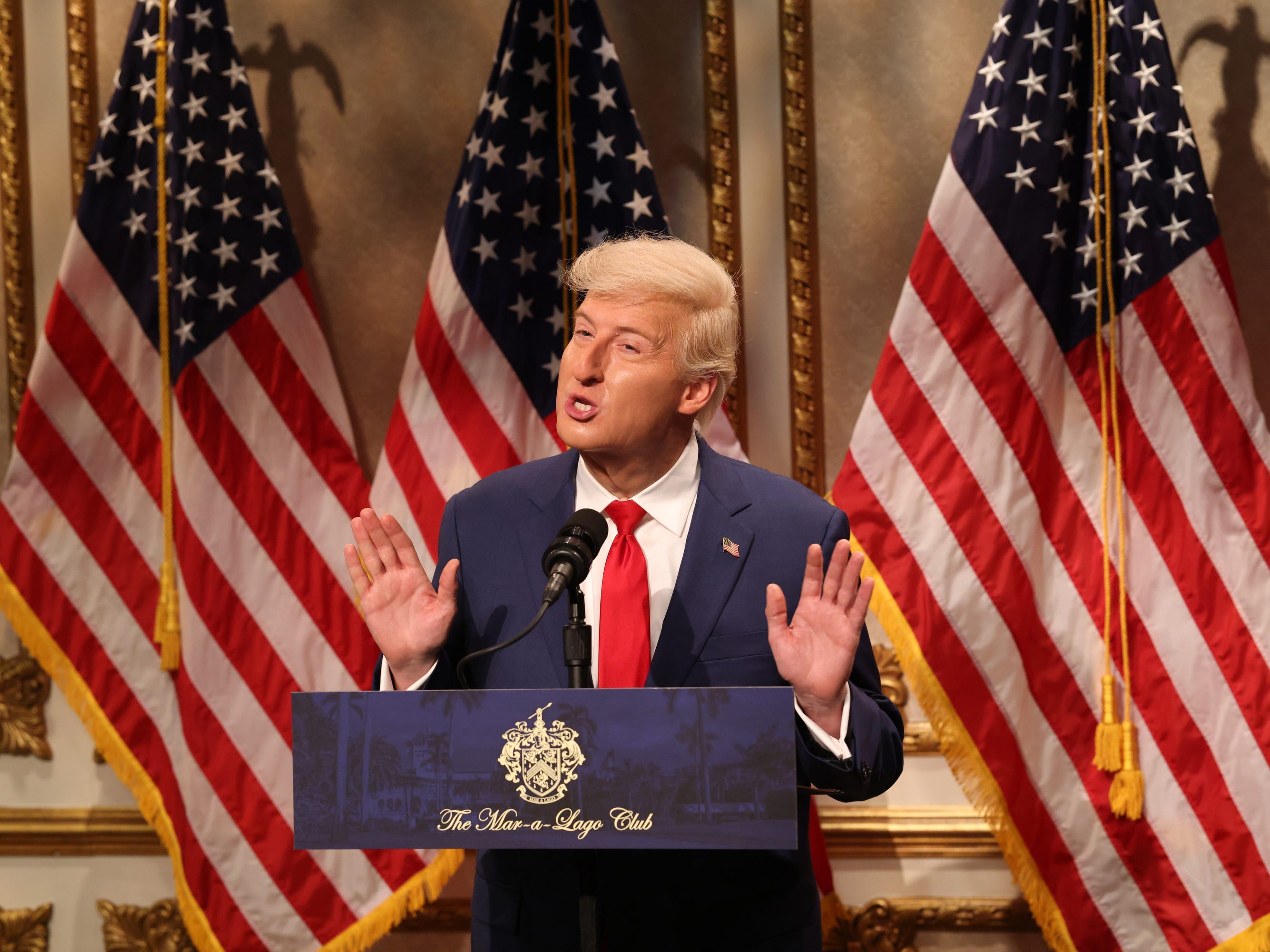 James Austin Johnson as Donald Trump during the 