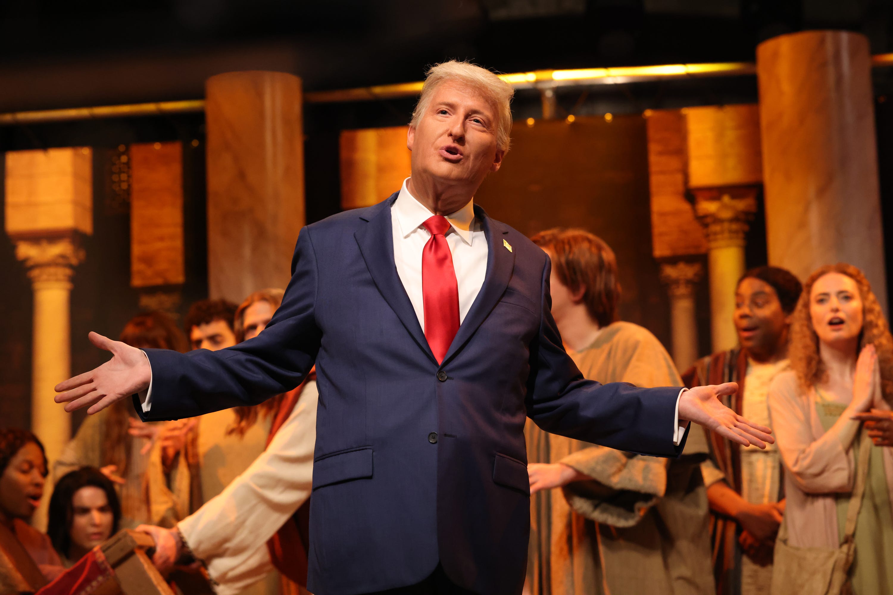 James Austin Johnson as Donald Trump on 