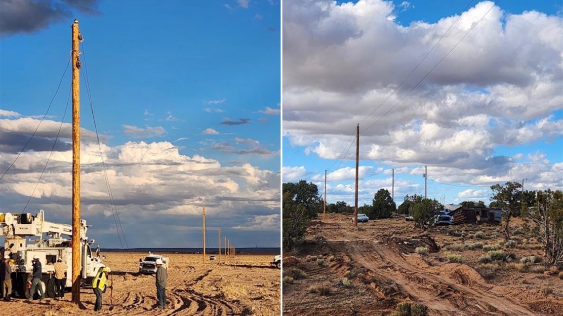 SRP crews help bring electricity to 12 more remote Navajo Nation homes