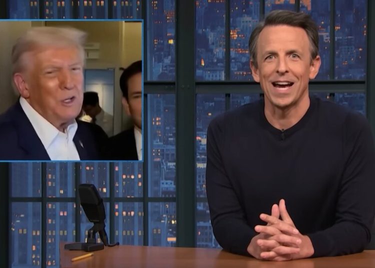 Seth Meyers Thinks Trump Is Trolling With Third-Term Talk