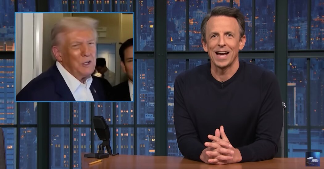 Seth Meyers Thinks Trump Is Trolling With Third-Term Talk