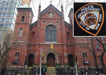 Sinful couple attack, rob worker inside NYC church after he asks them not to block door: cops