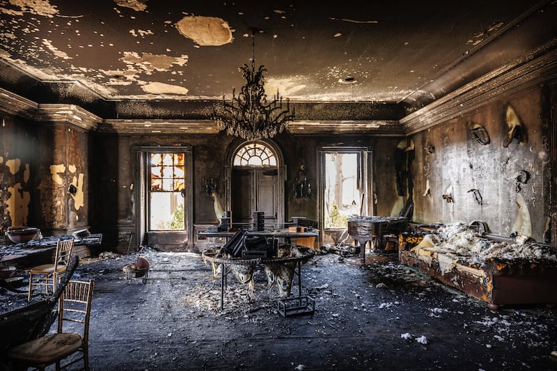 Inside Josh Shapiro's home after the arson attack.