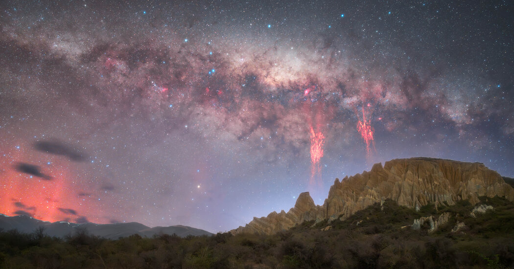 Take a Look at Rare Photos of Red Lightning in New Zealand