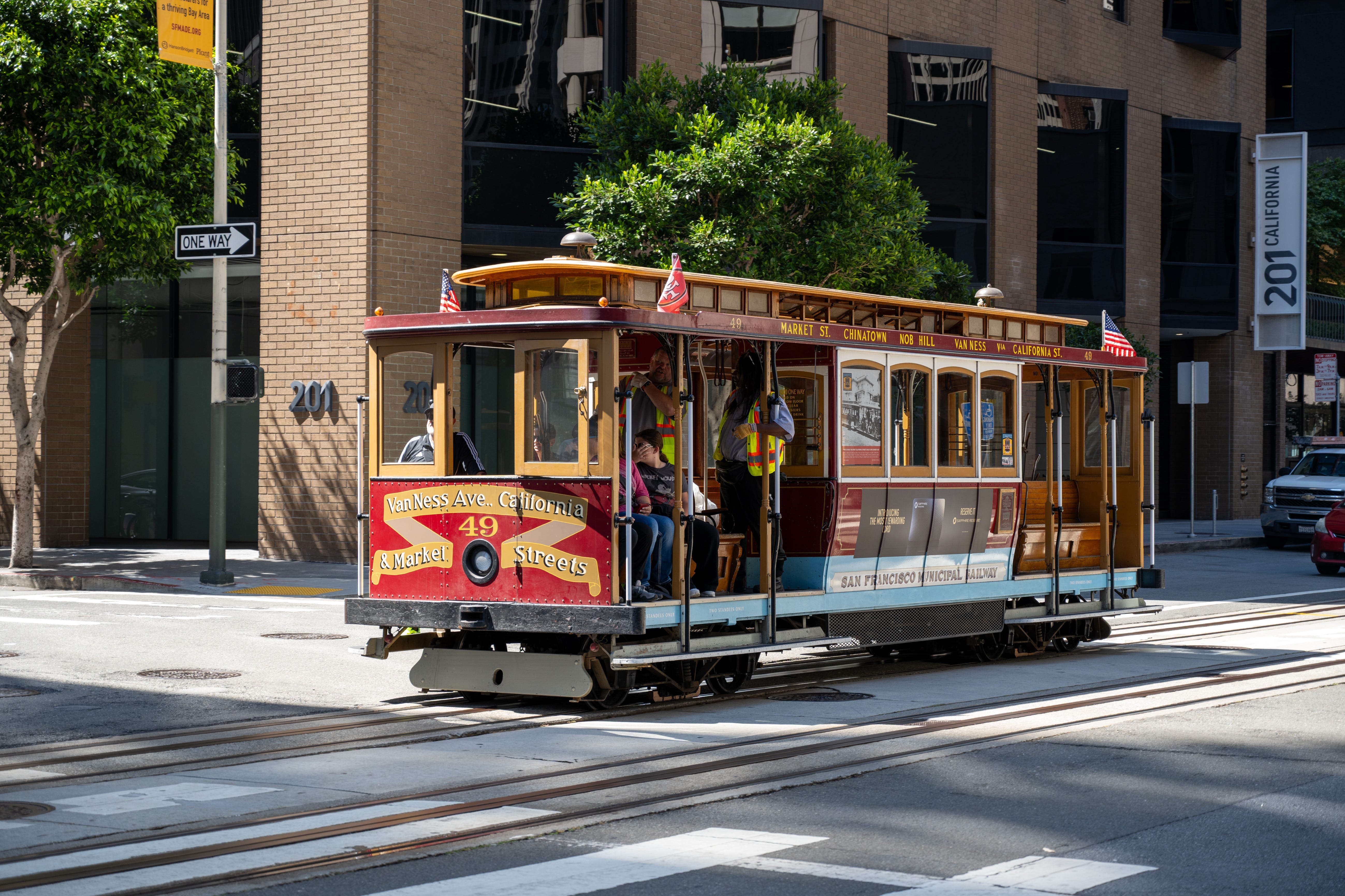 A San Francisco trolley is pictured.