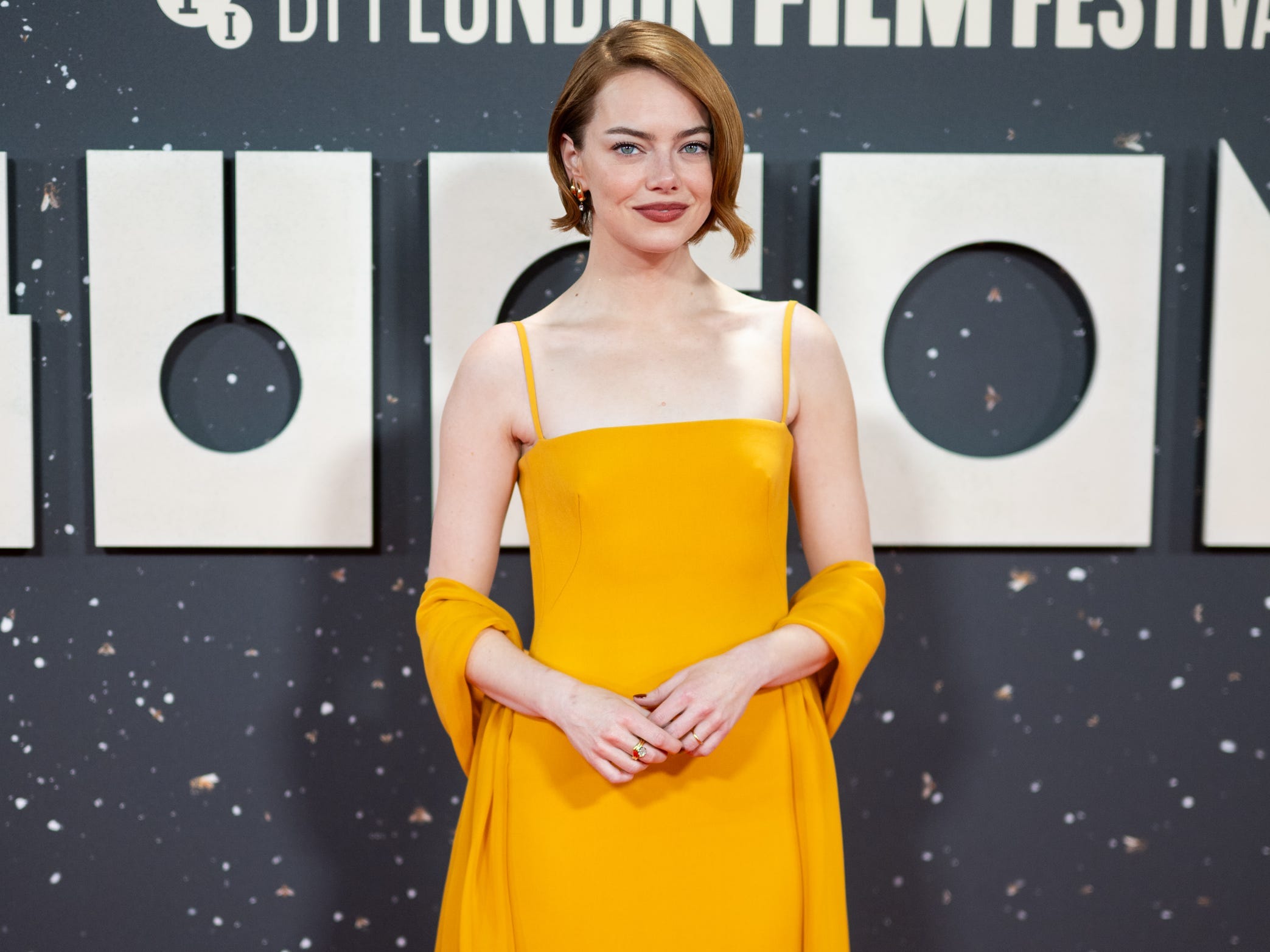 Emma Stone at the BFI London Film Festival.