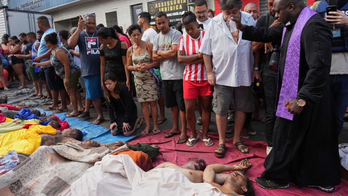 The death toll from a massive police raid in Rio de Janeiro rises to 121
