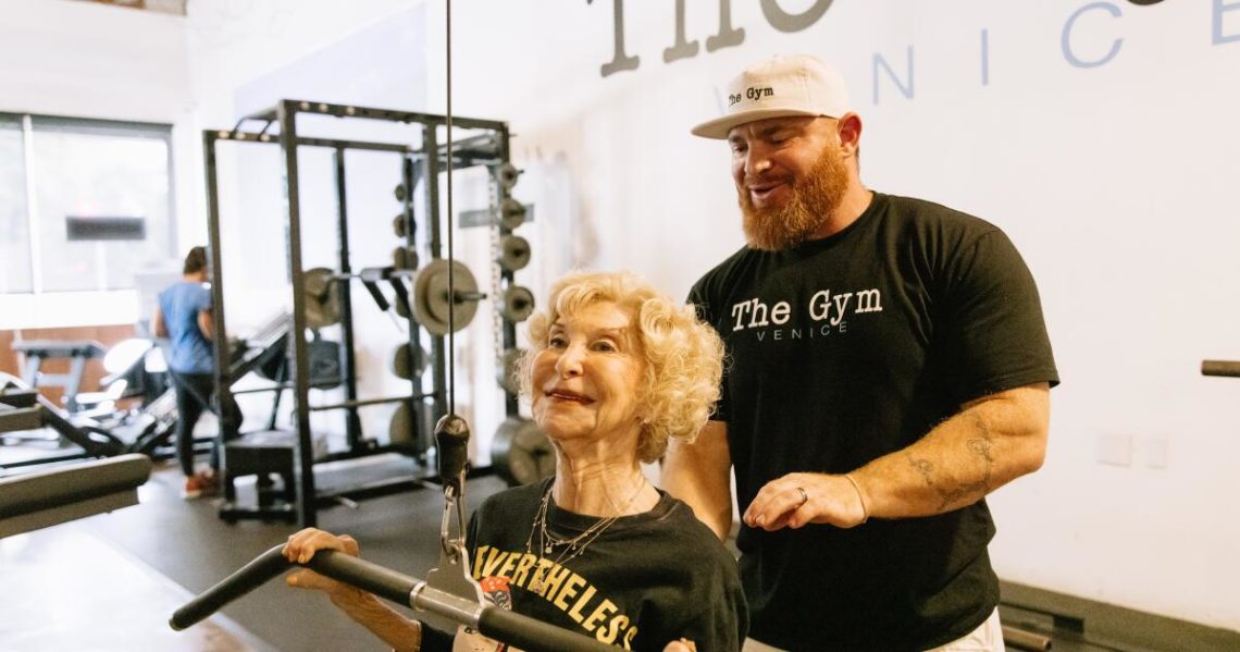 This L.A. gym claims it’s for people over 40. Here’s what my 83-year-old mom thought of it