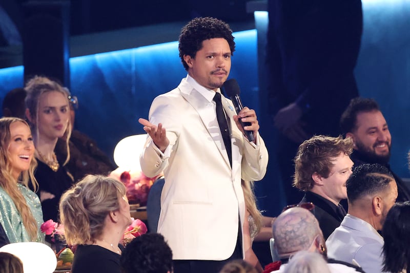 Trevor Noah speaks during the 67th GRAMMY Awards
