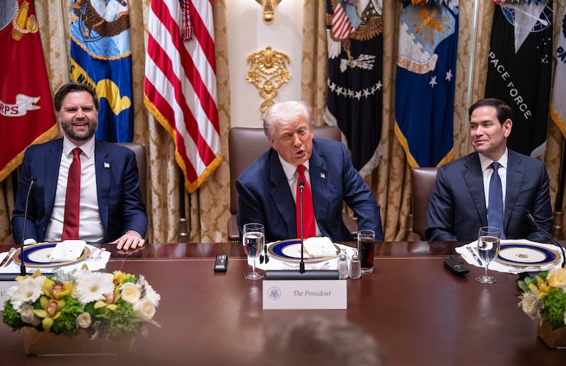 President Donald Trump talked about how he liked watching a woman reporter speak while ignoring her question at the White House on October 14, 2025.