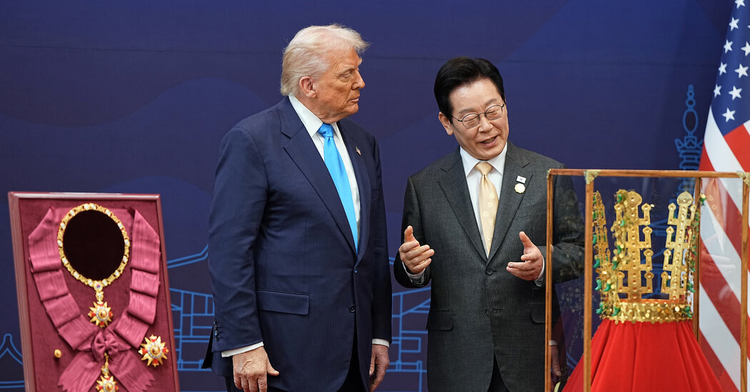 Trump Has Likened Himself to a King. South Korea Gave Him a Crown.