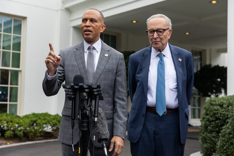 Trump's budget chief announced on Day 1 of the government shutdown that the administration would withhold $18 billion in infrastructure funding from New York, a state represented by Democratic congressional leaders Hakeem Jeffries and Chuck Schumer.