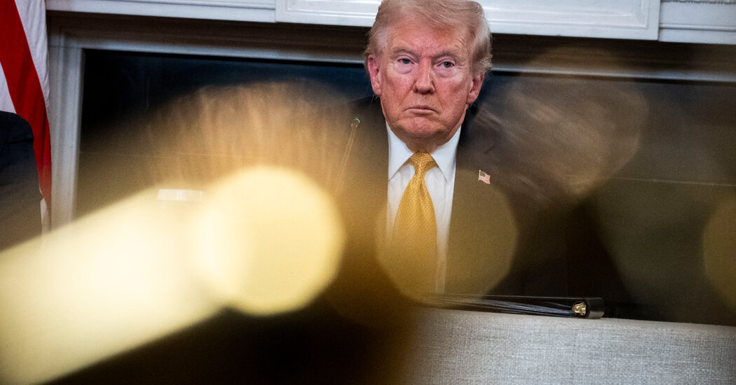 Trump Leaves Behind a Reeling Washington to Chase a Deal With China