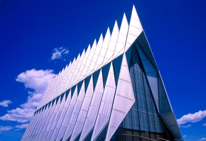 The Air Force Academy cadet chapel