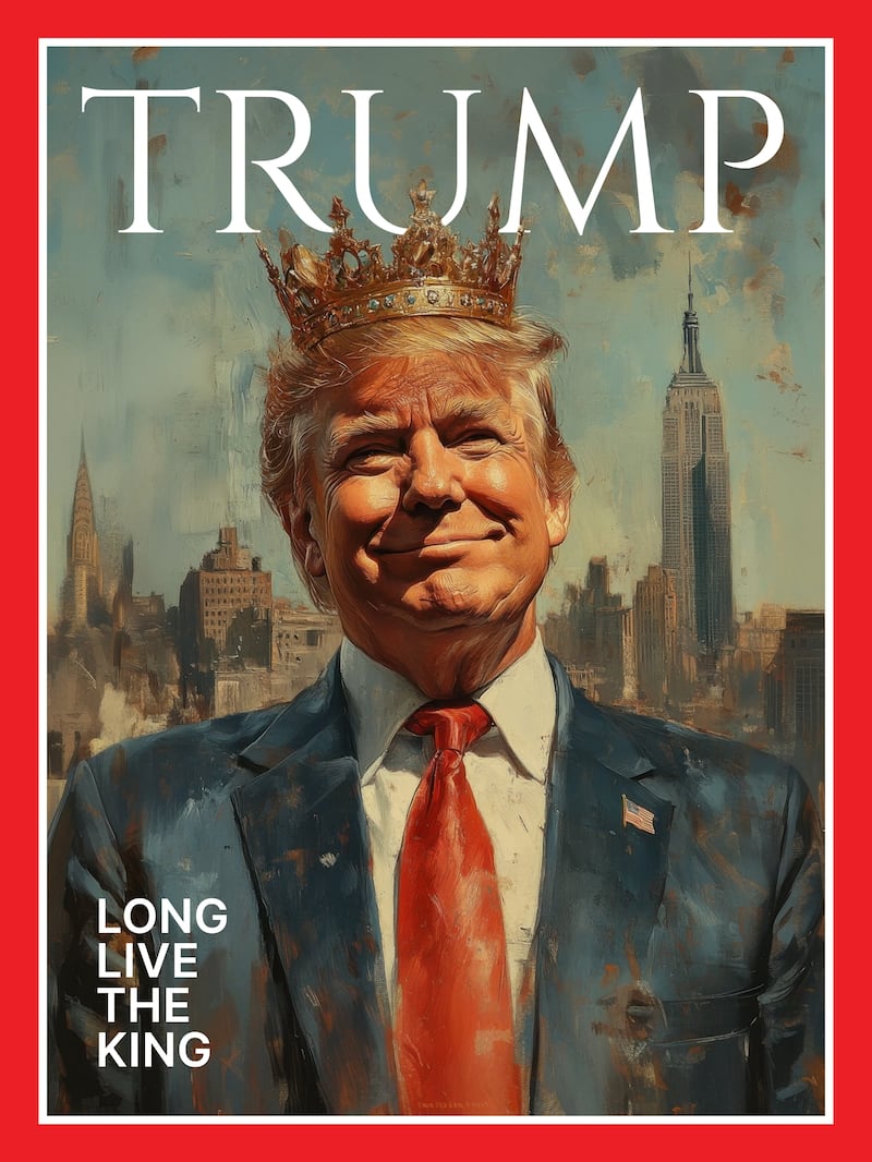 The White House posted this mocked-up Time cover on social media in February.