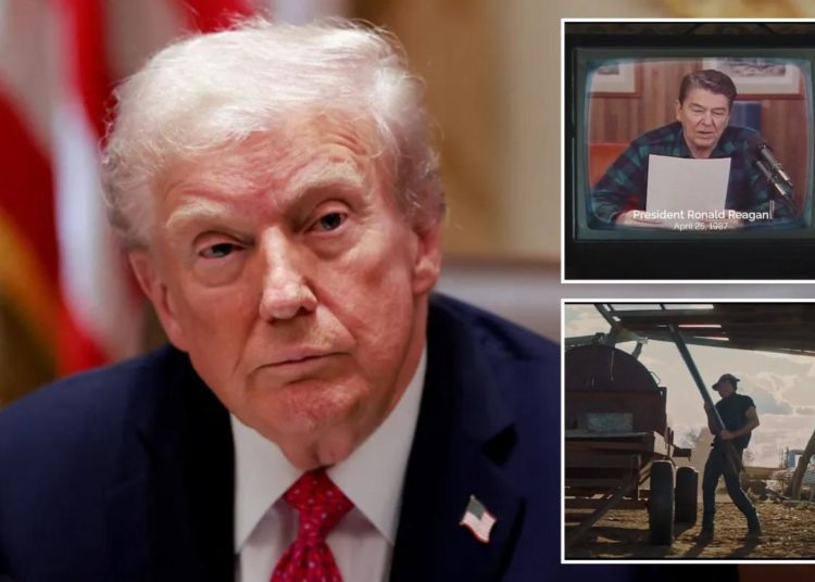 Trump announces 10% tariff hike on Canada as fury over ‘hostile act’ Reagan ad reaches boiling point