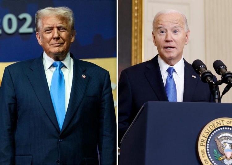 Trump appears to call for Joe Biden to be jailed: ‘love watching him squirm’