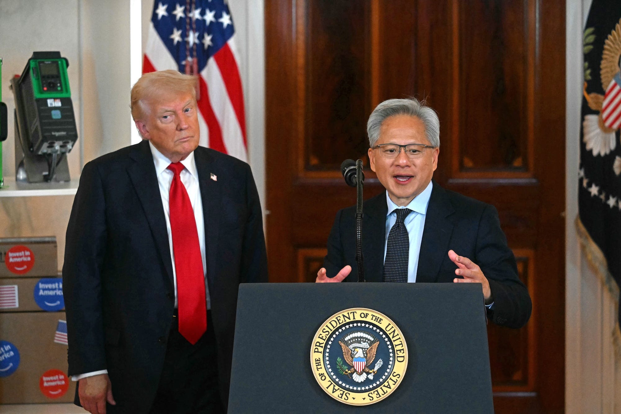 Trump and Jensen Huang at the White House