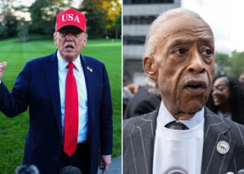 Trump mocks Al Sharpton with unflattering snap and calls for probe into his ‘lowest rated’ show