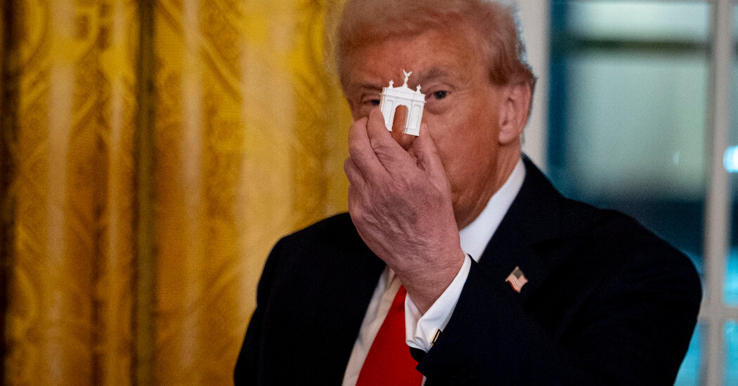 Trump’s Search for Eternity: Heaven? Maybe Not, He Says. Monuments? Absolutely.