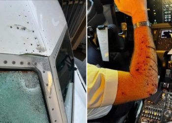 United Airlines pilot injured after mystery object smashes windshield at 36,000 feet
