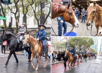 Veterans trek through Manhattan on horseback to promote suicide awareness for 8th annual Trail to Zero ride