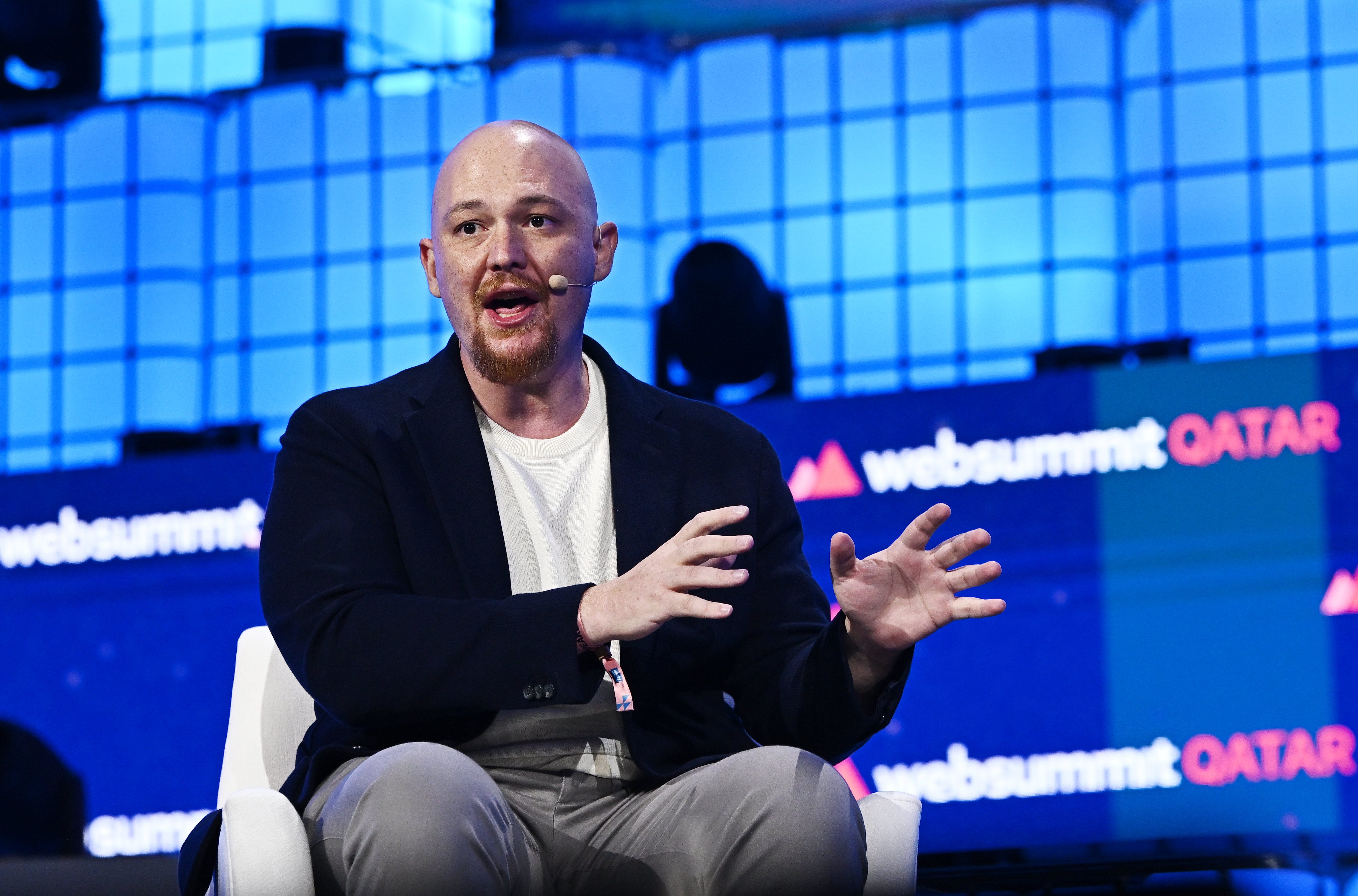 Amjad Masad, Replit's CEO, at the Web Summit Qatar 2024 in February 2024.