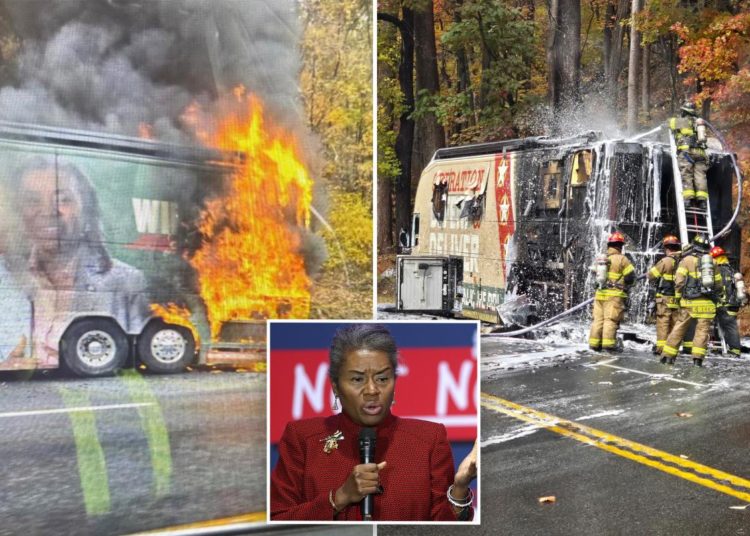 Virginia gov hopeful Winsome Earle-Sears’ campaign bus caught on fire days before Election Day