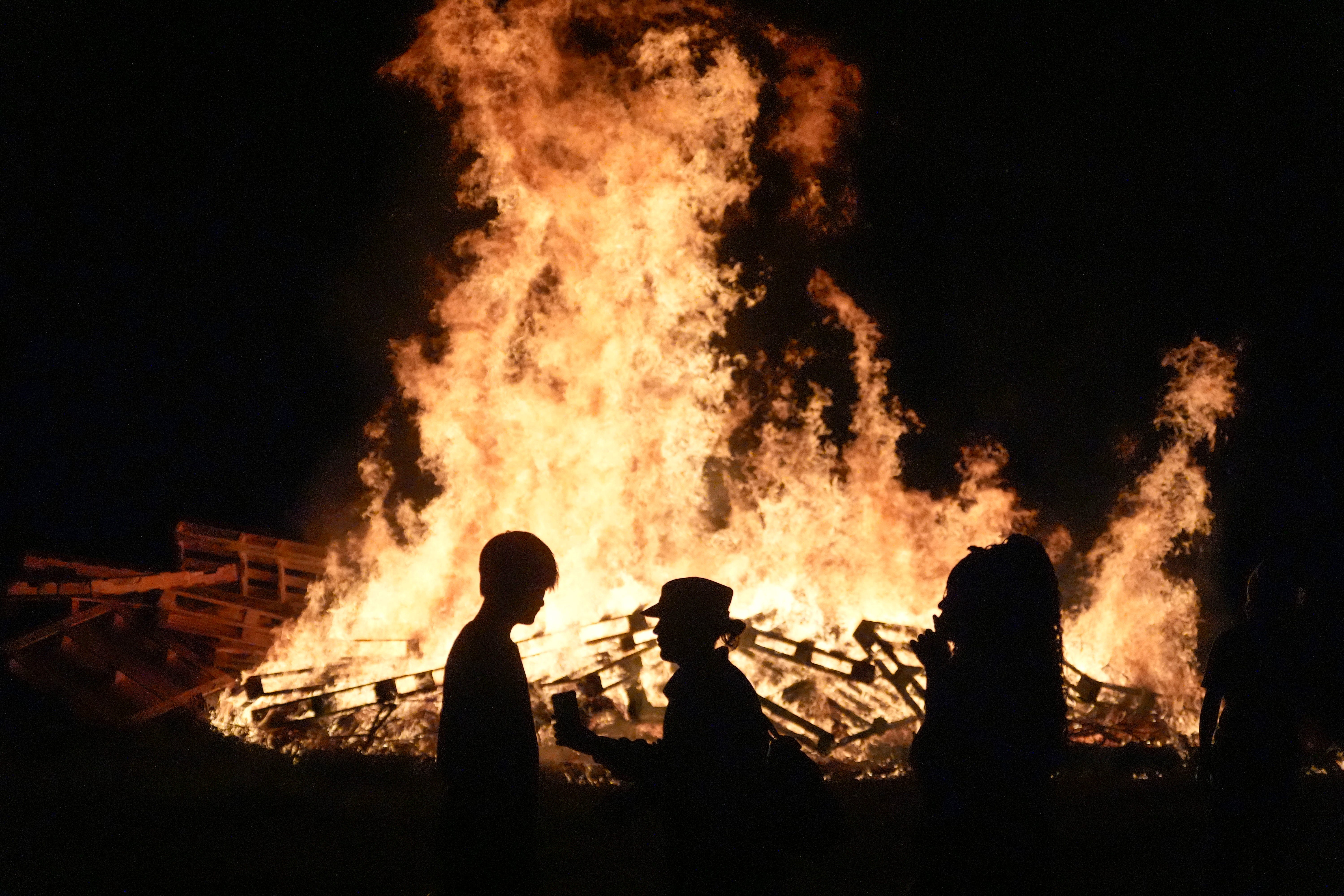 A bonfire
