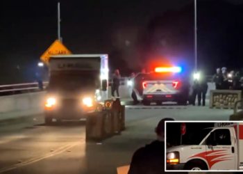 Wild video shows security shoot at U-Haul truck heading their way outside Coast Guard base during anti-ICE protest