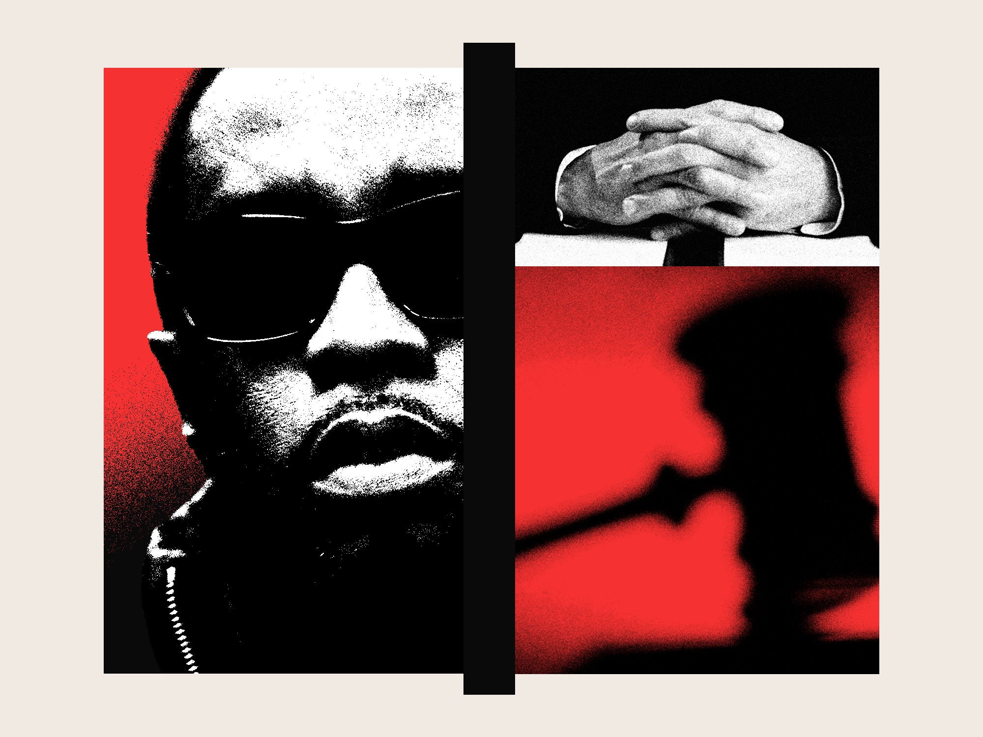 A photo collage of P Diddy