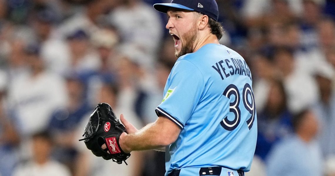 Yesavage pitches Blue Jays past Dodgers 6-1 for 3-2 lead in World Series