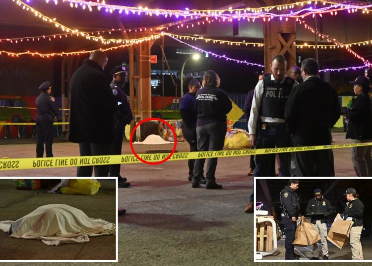 Young woman’s naked body found stuffed in green duffel bag and dumped on NYC sidewalk