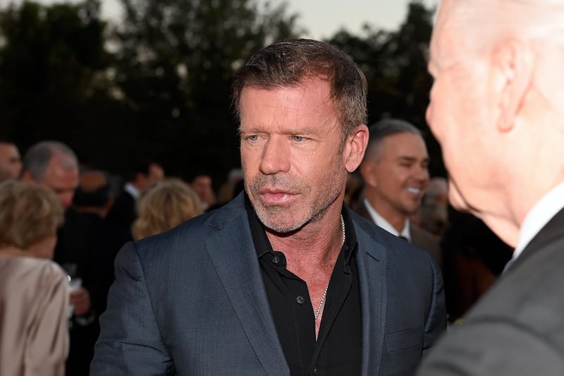 DALLAS, TEXAS - OCTOBER 04: Taylor Sheridan attends amfAR Dallas Gala at Private Residence on October 04, 2025 in Dallas, Texas. (Photo by Ryan Emberley/Getty Images for amfAR)