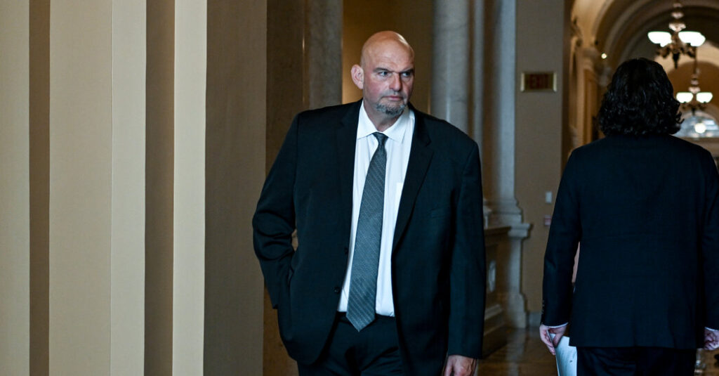 Fetterman Is Released From the Hospital After a Fall