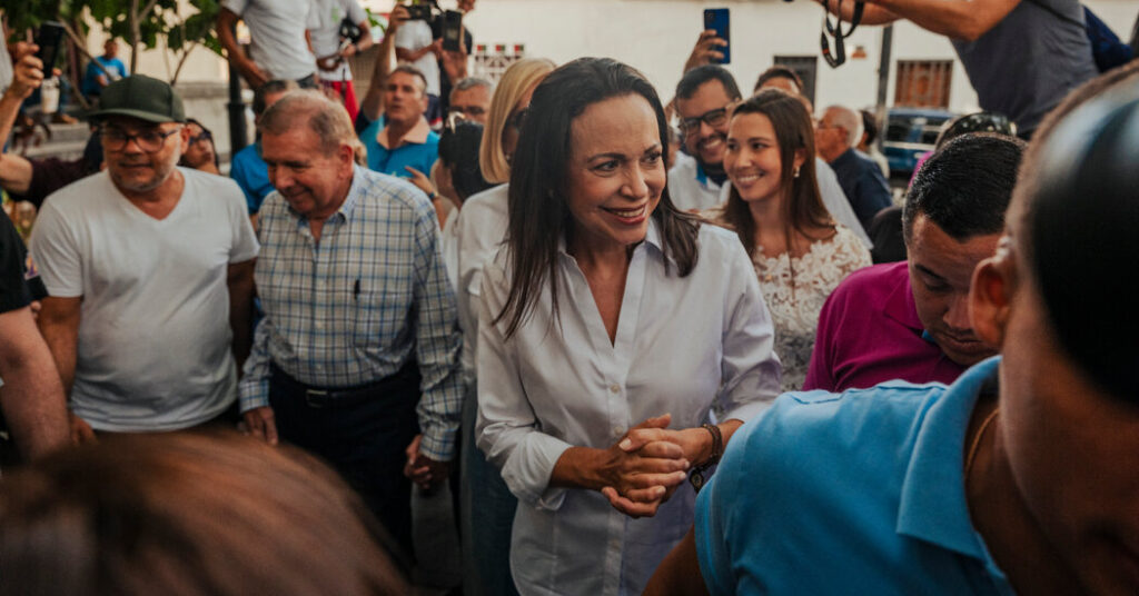 Venezuela’s Nobel Winner Pushes False Claims About Maduro, Critics Say