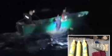 Philippine Navy stops Chinese fishermen suspected of using cyanide in catastrophic, illegal practice