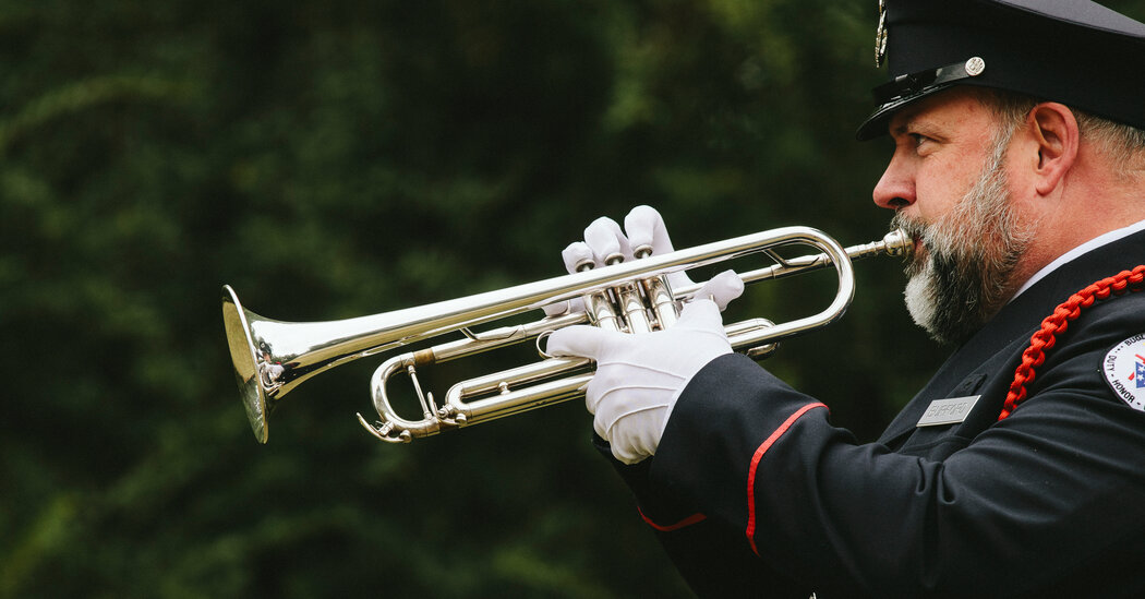 The Volunteer Buglers Giving 24-Note Salutes