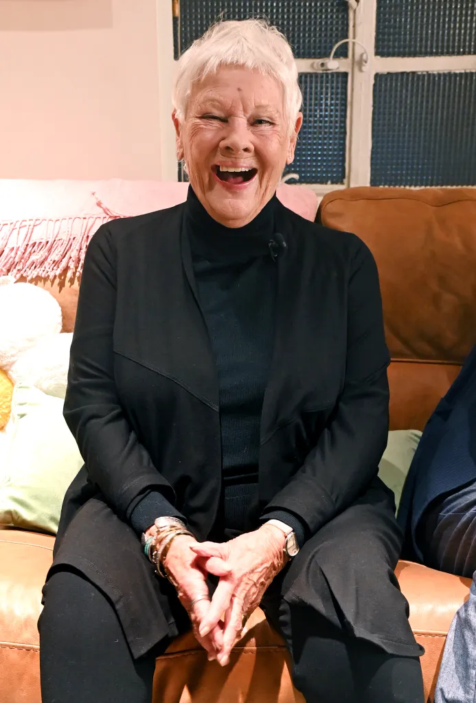 Dame Judi Dench poses backstage on November 17, 2024.