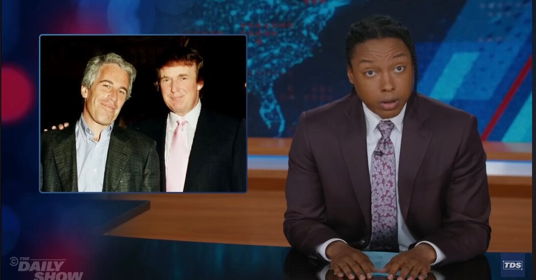 Late Night Pops Off on Trump Popping Up in Epstein Email Thread