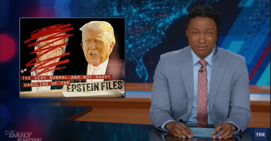 Late Night Sifts Through 20,000 Emails of ‘Trump/Epstein Lore’