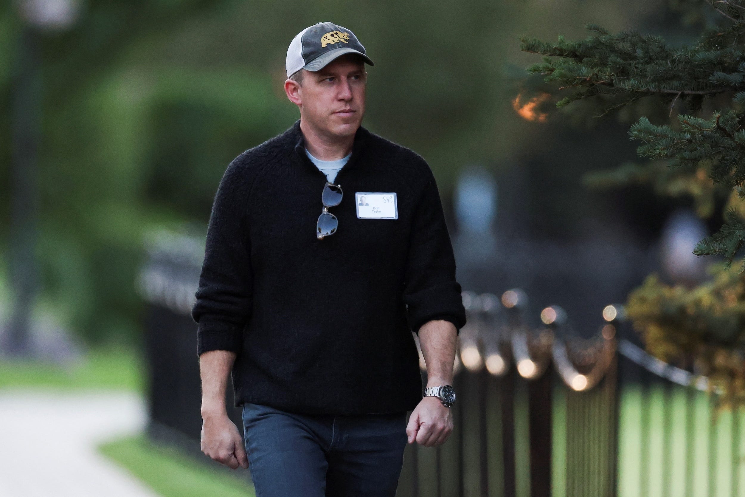 Bret Taylor walks around during the Sun Valley Media and Technology Conference