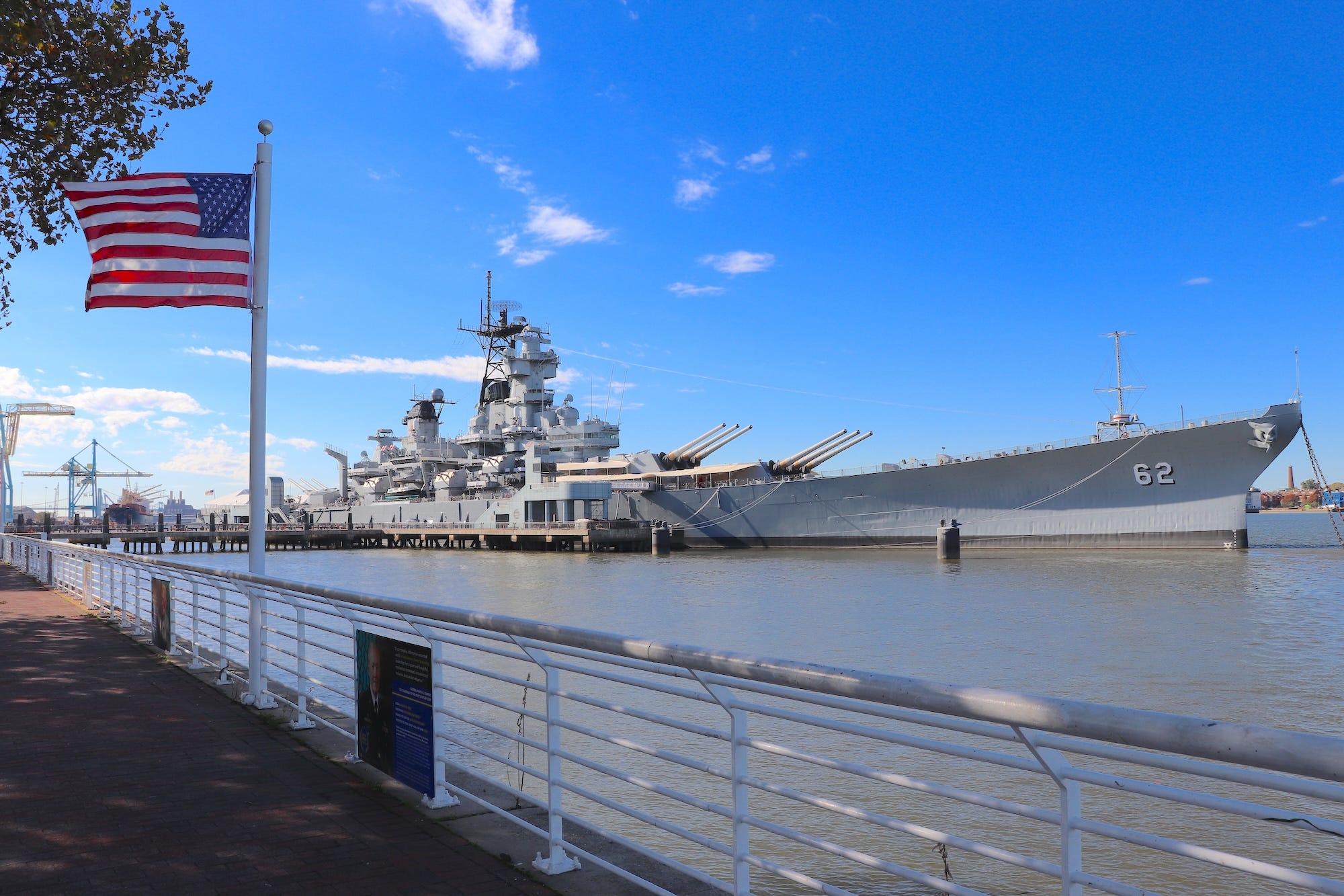The USS New Jersey.