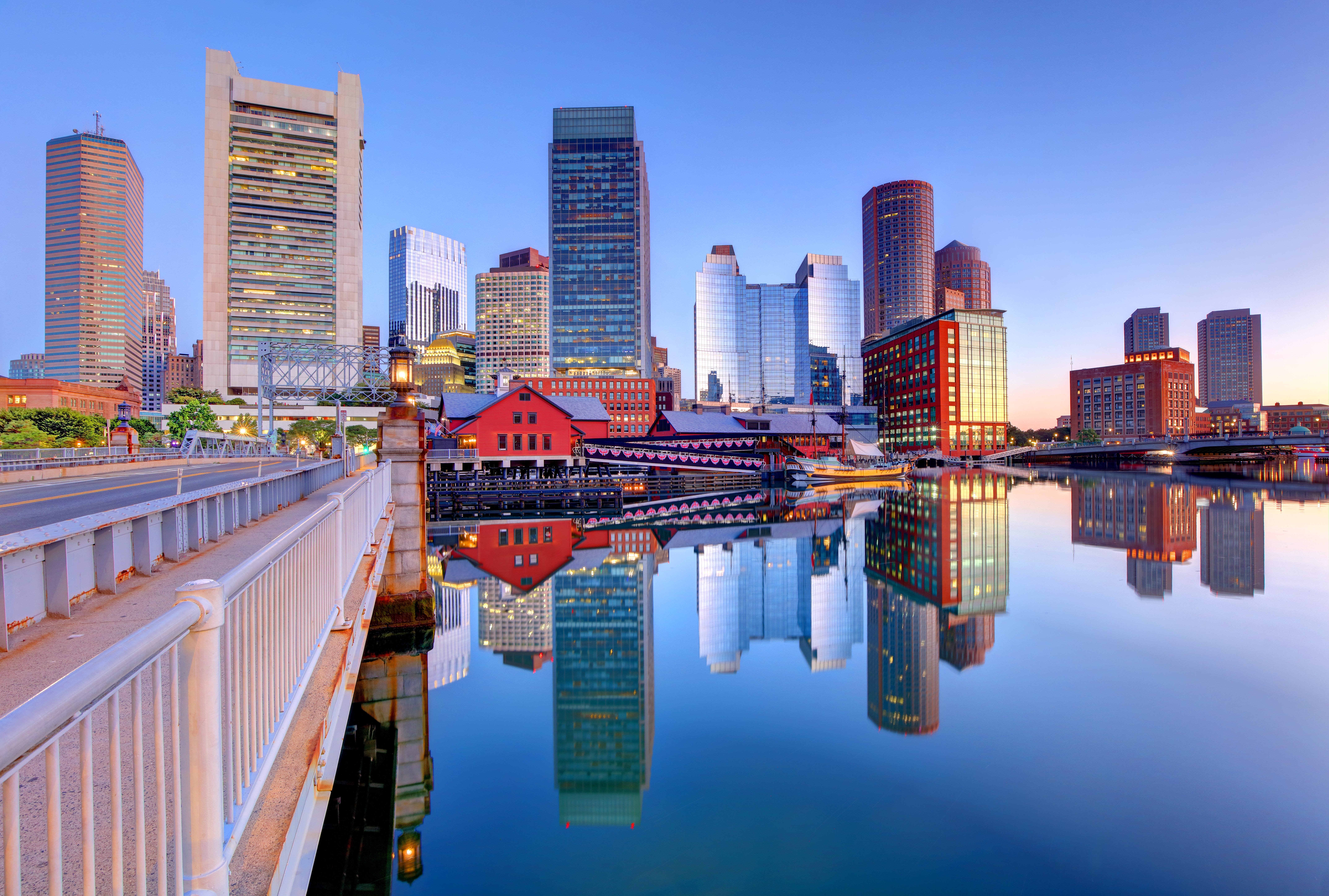 The Boston skyline.