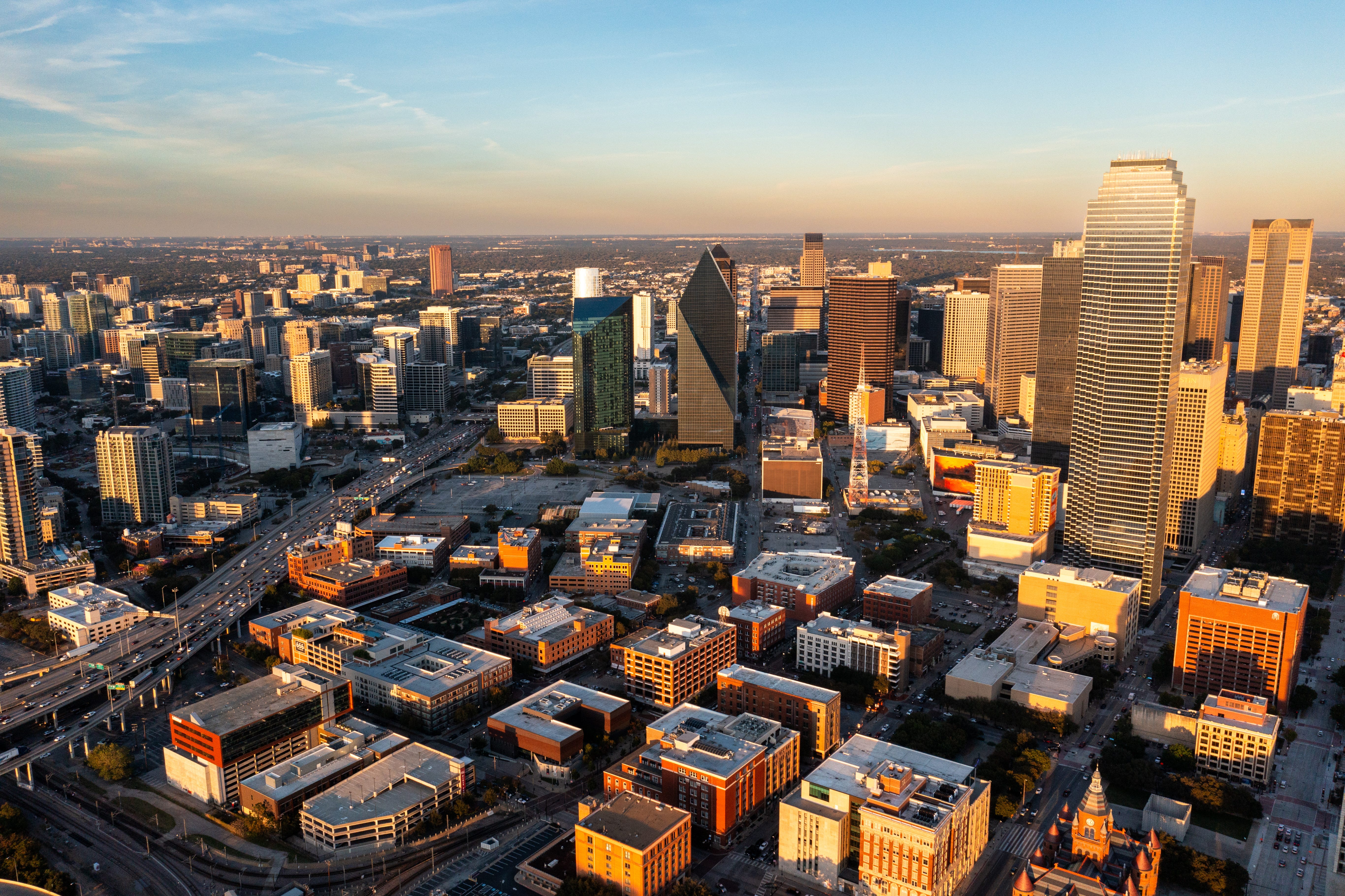 Aerial view of Dallas, Texas