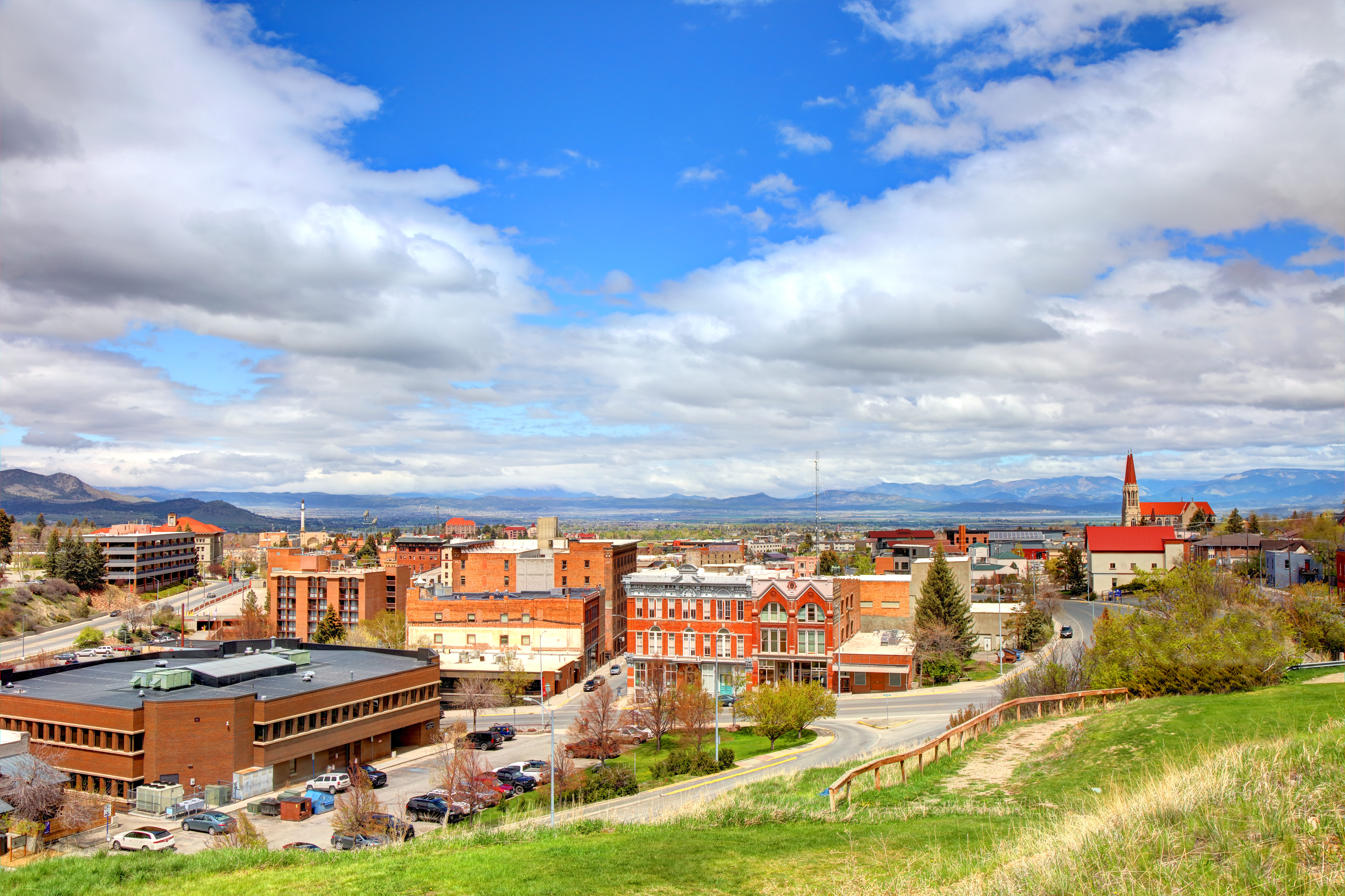 The downtown of Helena, Montana.
