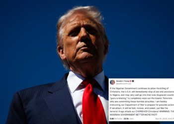 Trump threatens to go into Nigeria ‘guns-a-blazing’ if slaughter of Christians doesn’t stop
