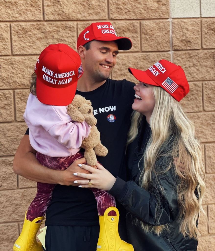 Charlie Kirk, 31, is survived by Erika Kirk and their two young children.